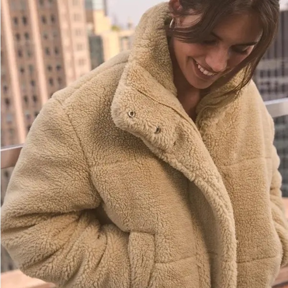 ALO Yoga Tan Teddy Jacket